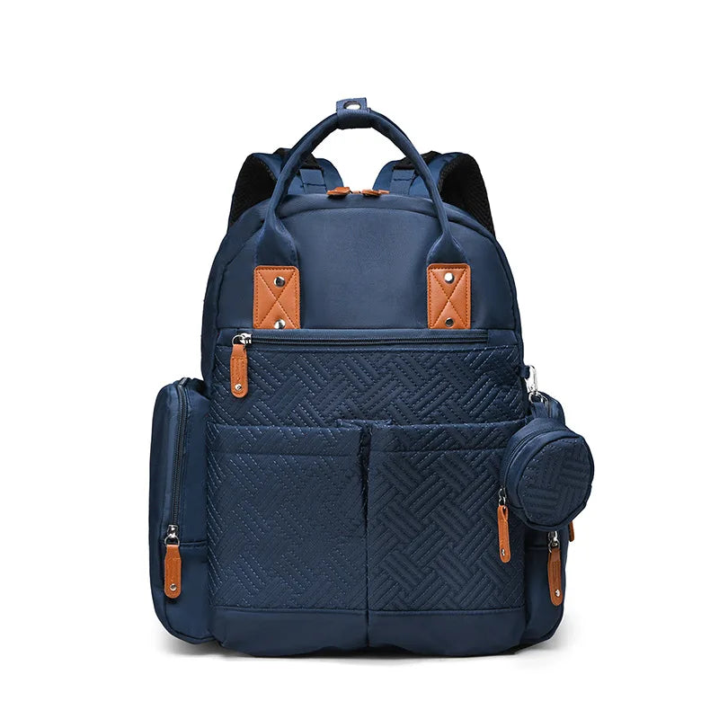 Sac à dos à langer 2 pièces Maison Lunö — coloris bleu marine