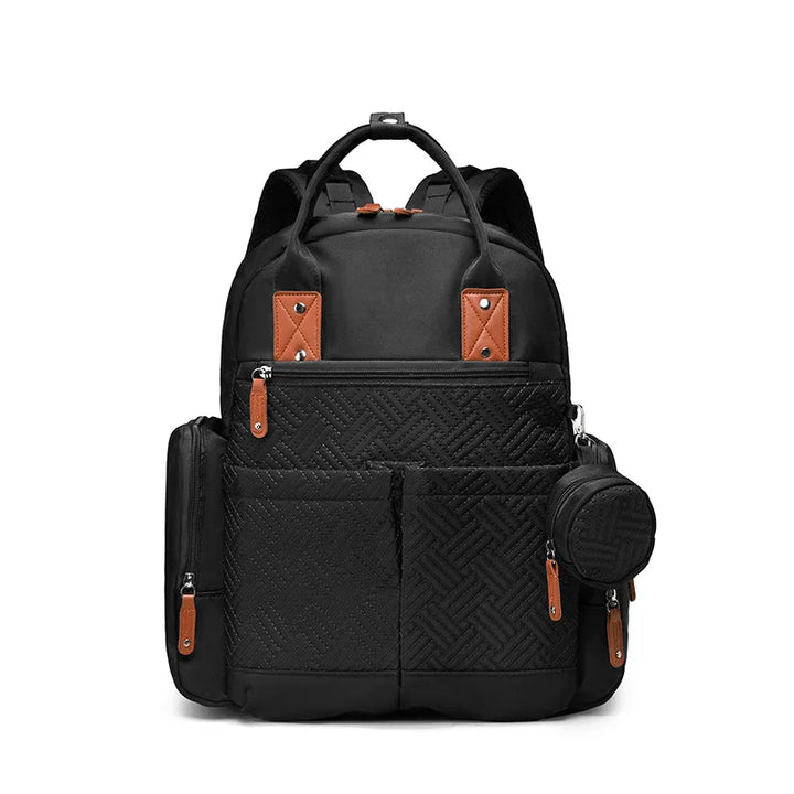 Sac à dos à langer 2 pièces Maison Lunö — coloris noir
