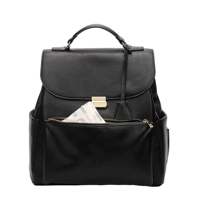 Poche à biberon isotherme du sac à dos à langer en cuir PU Maison Lunö