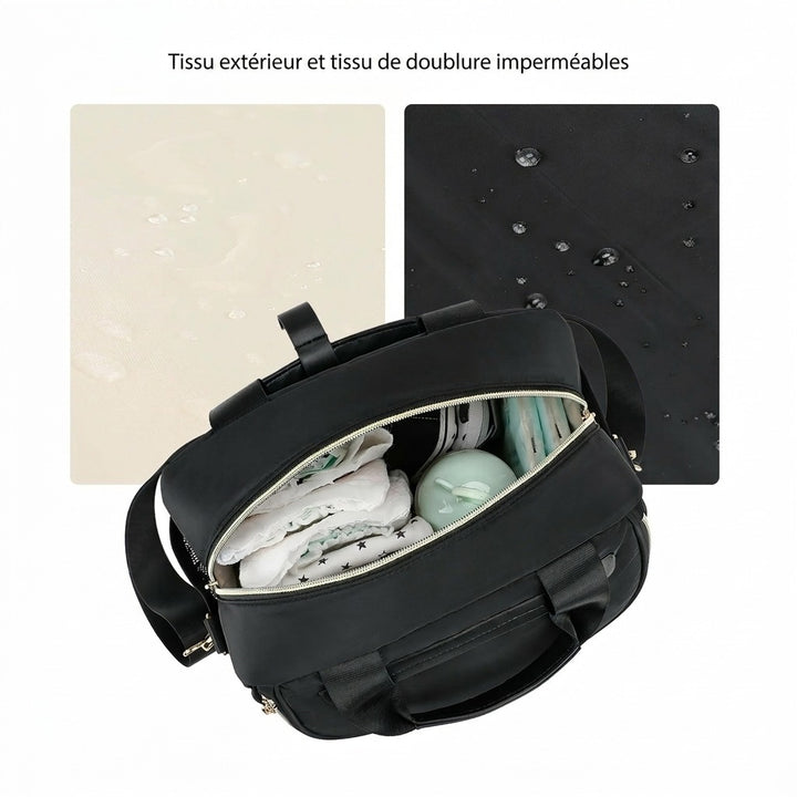 Sac à langer bandoulière matelassé — Maternité portable multifonction – Maison Lunö (photo 9)