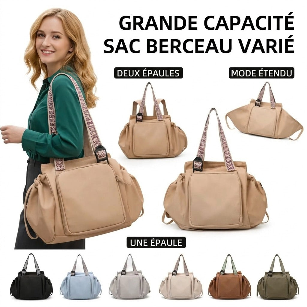 Sac à dos à langer Oxford — Berceau pliable léger maman bébé – Maison Lunö (photo 2)
