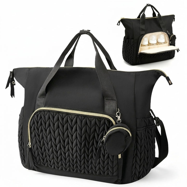 Sac à dos à langer Oxford — Poche isotherme plein air papa maman – Maison Lunö