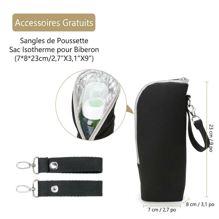 Sac à dos à langer femme enceinte — Léger tendance grande capacité – Maison Lunö (photo 7)